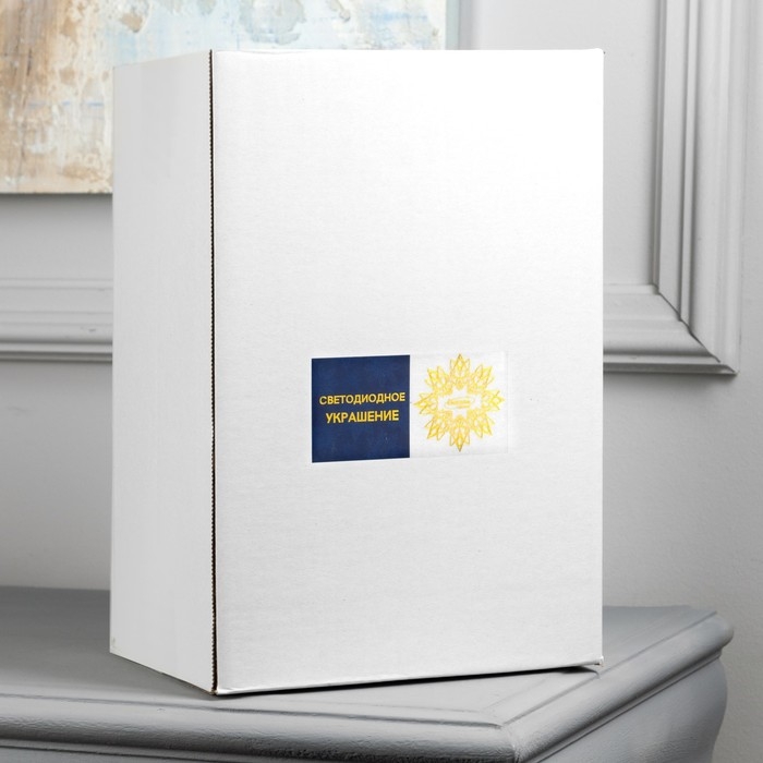 Фигура акриловая &laquo;Пингвин&raquo; 30 см, 40 LED, 220 В, свечение белое