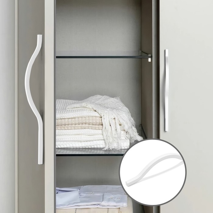 Ручка-скоба CAPPIO RSC040, м/о 256 мм, цвет белый, 4 шт.