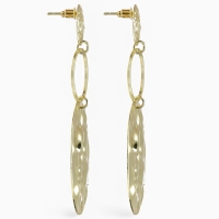 Серьги металл &laquo;Атмосфера&raquo; три диска, цвет золото