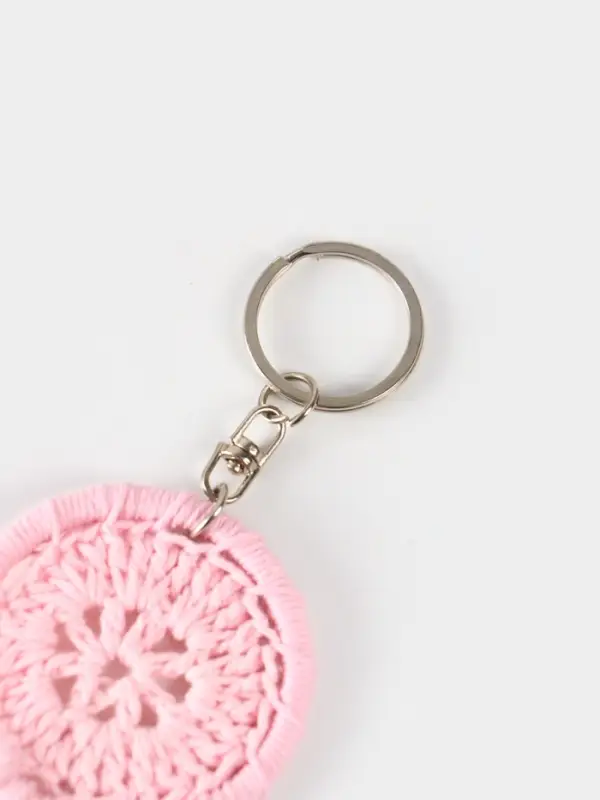 Брелок "Ловец снов" 19 см, цв. розовый