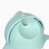 Поильник - непроливайка детский с силиконовой трубочкой &laquo;Чайка&raquo;, 260 мл., с ручками, голубой