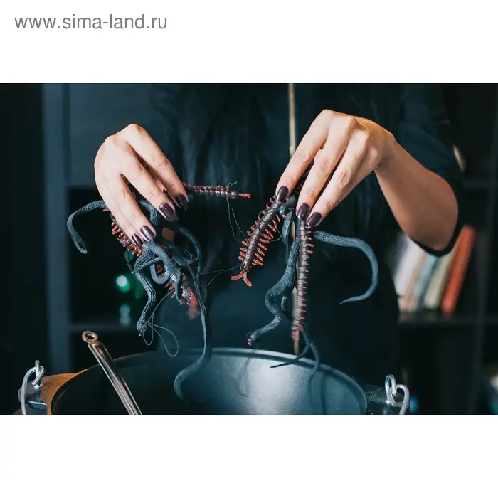 Прикол &laquo;Змея&raquo;, резиновая, чёрная