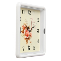 Часы настенные интерьерные «Цветы», плавный ход, 22×22 см Часы настенные интерьерные «Цветы», плавный ход, 22×22 см
