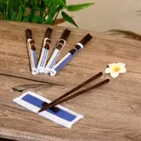 Палочки китайские "Сирень" 5 пар 25х10х2 см кокос, МИКС