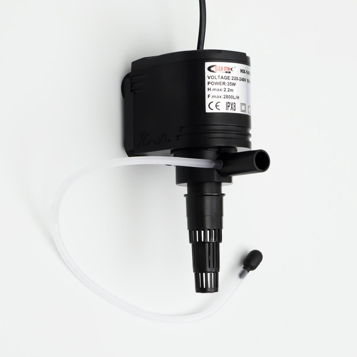 Помпа аквариумная Sea Star HX-1480, 2800 л/ч, 35 Вт, высота подъема воды 2,2 м Помпа аквариумная Sea Star HX-1480, 2800 л/ч, 35 Вт, высота подъема воды 2,2 м