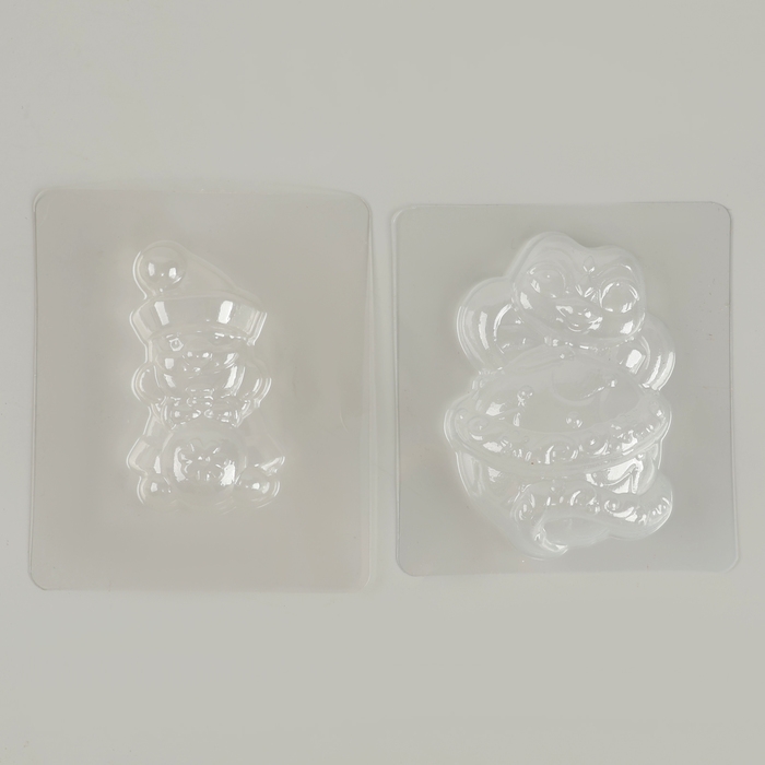 Мыло и бомбочка для ванн своими руками &laquo;Змея с Дедушкой Морозом&raquo;, символ года 2025, новогодний набор для творчества