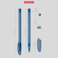 Ручка шариковая ErichKrause Neo Original, игольчатый узел 0.7 мм, чернила синие, супермягкое письмо, длина линии письма 2000 метров