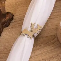 Кольцо для салфеток "Оленёнок" алюминий 5х4х5 см