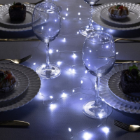 Гирлянда «Мишура» 10 м роса, IP20, серебристая нить, 200 LED, свечение белое, 12 В Гирлянда «Мишура» 10 м роса, IP20, серебристая нить, 200 LED, свечение белое, 12 В