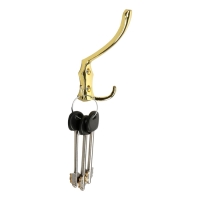 Крючок мебельный ТУНДРА TKT004, трехрожковый, золото, 4 шт TMP Крючок мебельный ТУНДРА TKT004, трехрожковый, золото, 4 шт TMP