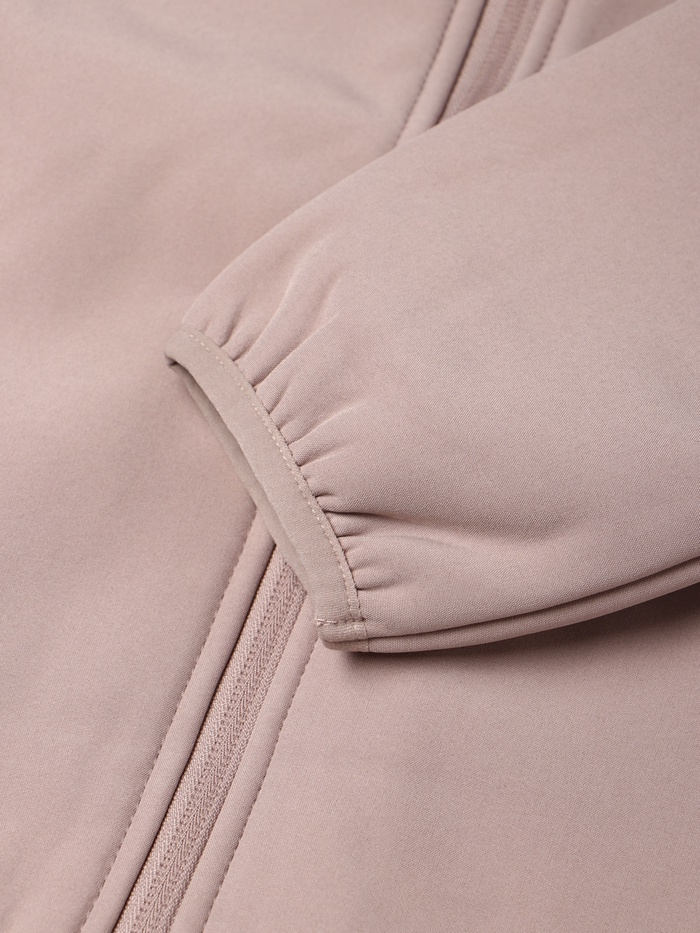 Ветровка демисезонная для девочек MINAKU из Softshell на флисе, непромокаемая, каштан, рост 92 см