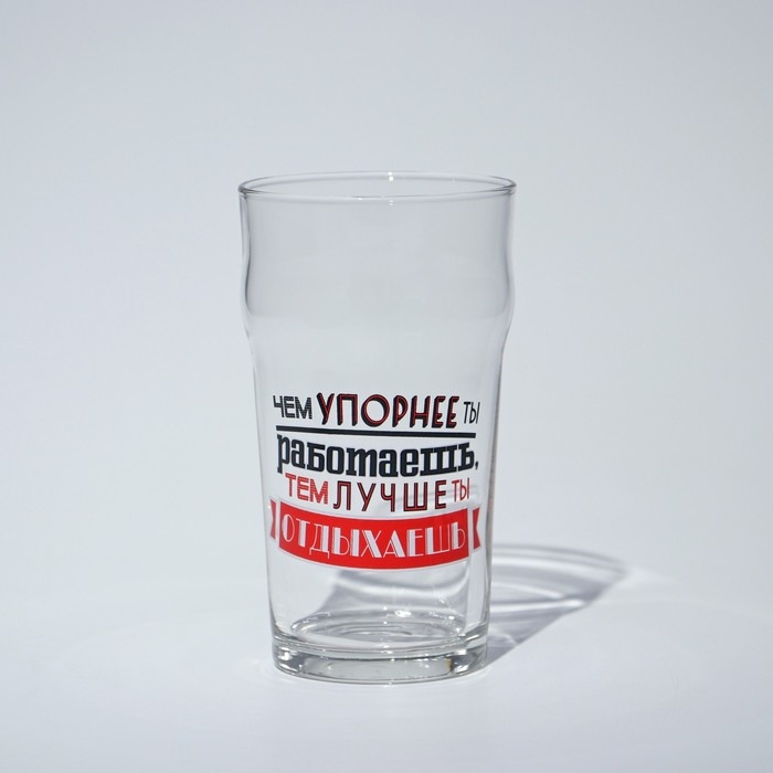 Стакан стеклянный для пива &laquo;Пейл-эль. Мужские надписи&raquo;, 570 мл