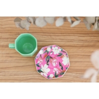 Чайная пара &laquo;Цветы&raquo;, кружка 200 мл, блюдце 13 см