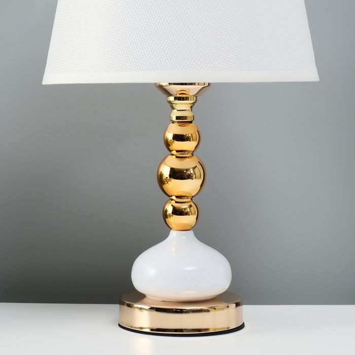 Лампа настольная "Суть" 1х40Вт Е27 золото 22х22х36см