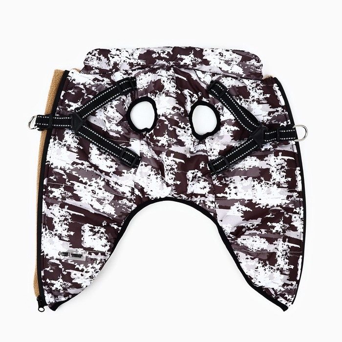 Одежда для собак. Куртка зимняя &laquo;Тёплая зима&raquo;, камуфляж, размер L