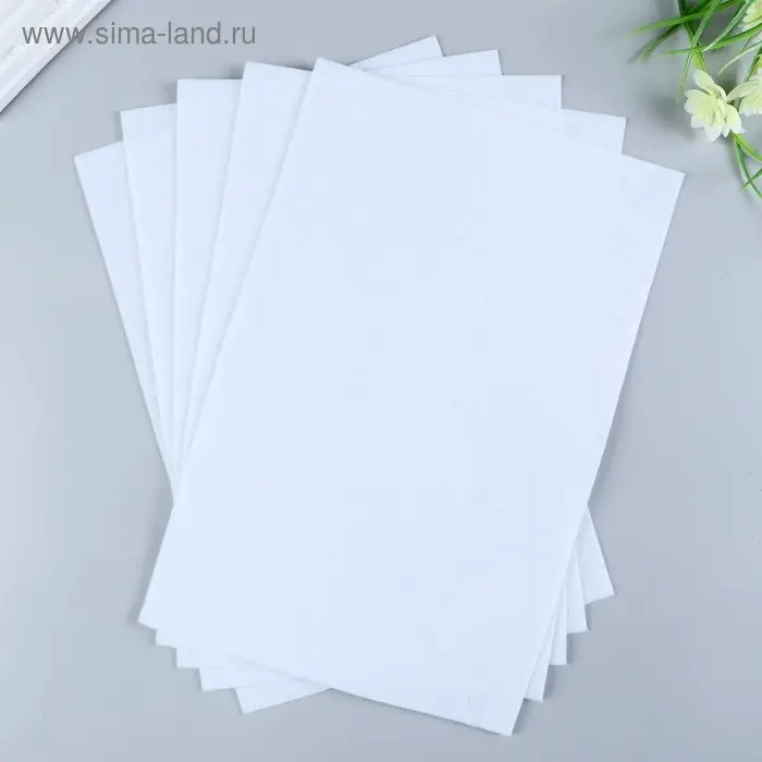 Фетр мягкий 1 мм 20&times;30 см белый