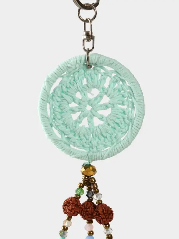 Брелок "Ловец снов" 19 см, цв. голубой