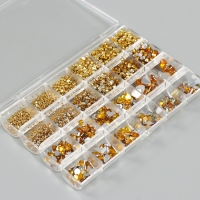 Набор для творчества "Золотой" набор 24 вида, инструмент, пинцет, подставка, мат 2,5х12х18см 74595 Набор для творчества "Золотой" набор 24 вида, инструмент, пинцет, подставка, мат 2,5х12х18см 74595