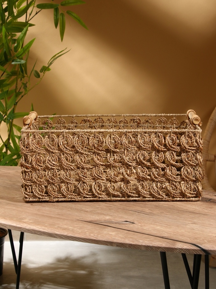 Корзина плетеная 46х31х20 см, сиграсс