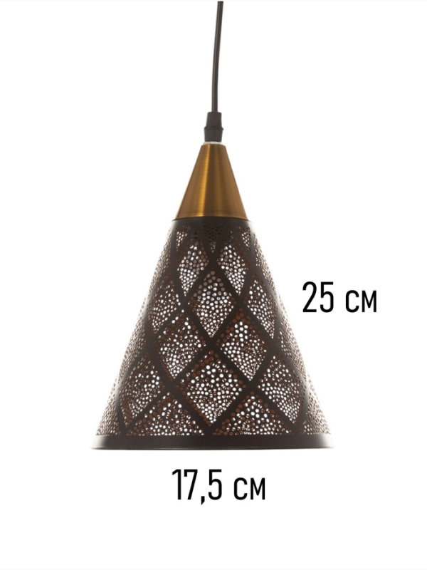 Светильник "Рэдклифф" (Градация) 1х40Вт Е27 черный 18х18х26+100см