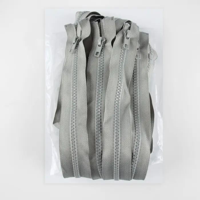 Молния &laquo;Трактор&raquo;, №5, разъёмная, замок автомат, 80 см, серая