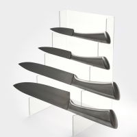 Подставка под ножи 15*15*25 см, 4 места, оргстекло 2 мм, прозрачный, В ЗАЩИТНОЙ ПЛЁНКЕ Подставка под ножи 15*15*25 см, 4 места, оргстекло 2 мм, прозрачный, В ЗАЩИТНОЙ ПЛЁНКЕ