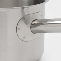 Ковш 2 л, d=16, h=10 см, с крышкой, толщина стенки 0,8 мм, индукция