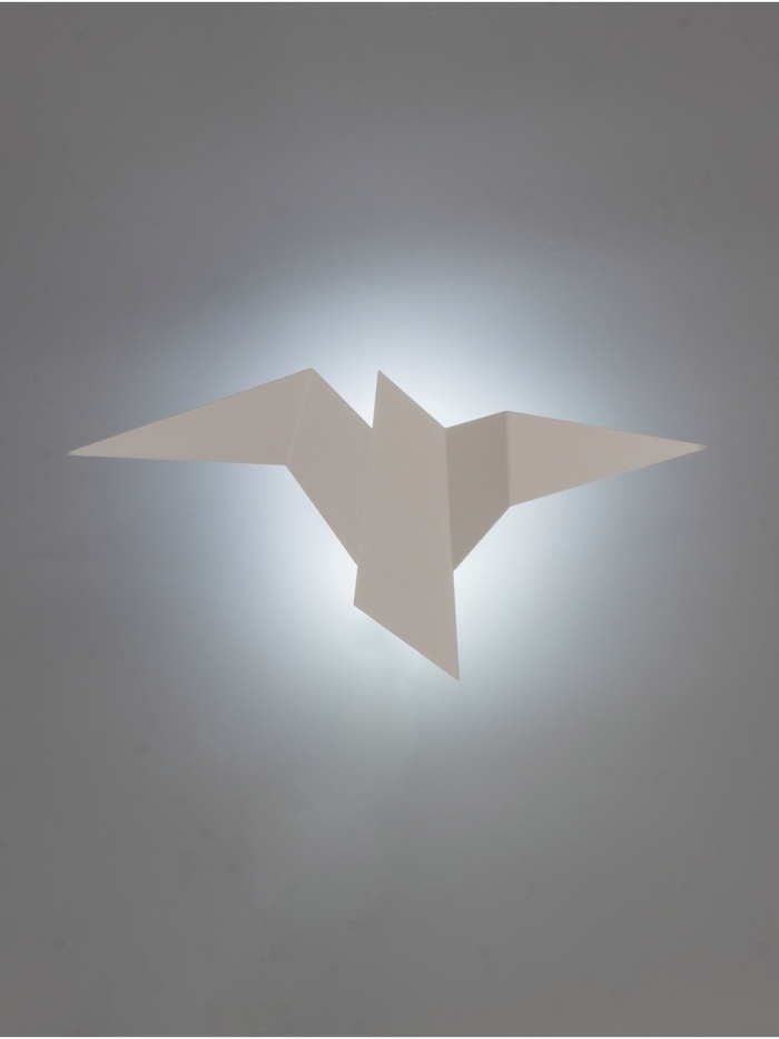 Светильник Crow 1х10Вт GU10 белый 35х18х10см