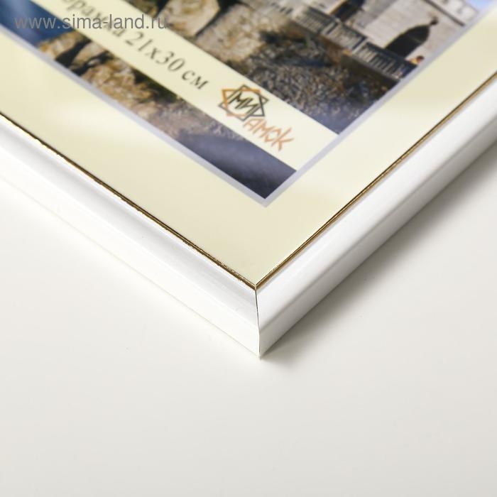 Фоторамка пластик "Офис 8" 21х30 см, белый