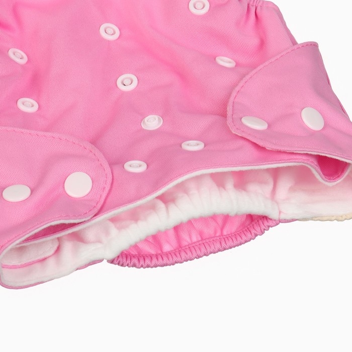 Многоразовый подгузник «Наш цветочек», 3-15 кг, цвет розовый, Крошка Я Многоразовый подгузник «Наш цветочек», 3-15 кг, цвет розовый, Крошка Я