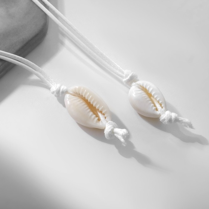 Бусы &laquo;Морские&raquo; из ракушек, цвет белый, 90см