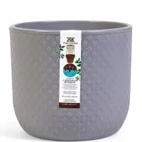 Горшок "Клевер" 4,5 л, D-20 см, h-18 см, цвет серый шёлк