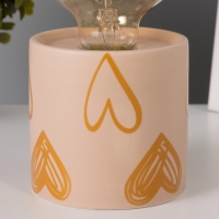 Светильник "Цилиндр" большие сердца LED 2хАА 8,5х8,5х17см