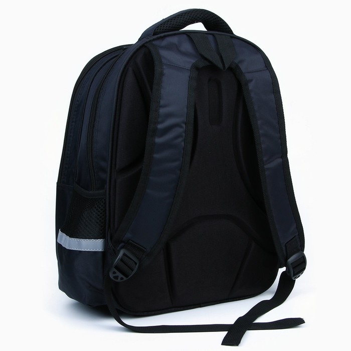 Рюкзак школьный каркасный 39&times;30&times;14 см &laquo;Машина&raquo;