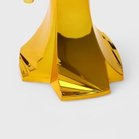 Башня пивная &laquo;Шар&raquo;, 3 л, ёмкость для льда, подсветка, пластик, золотистый