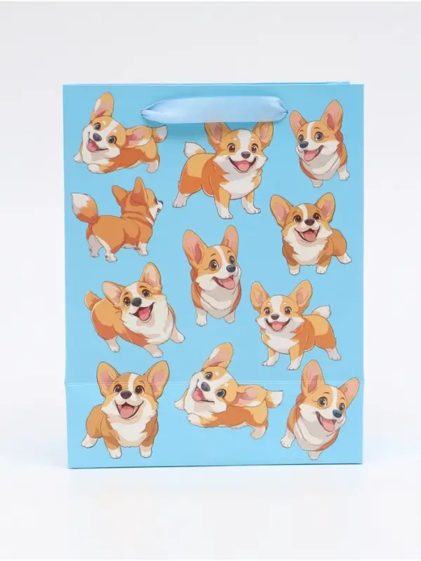 Пакет подарочный &laquo;Милые пёсики&raquo;, MS 18 &times; 23 &times; 10 см