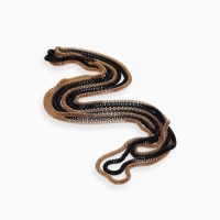 Бусы 2 нити &laquo;Трансформер&raquo; (несколько способов носки), цвет чёрно-золотой, 118 см