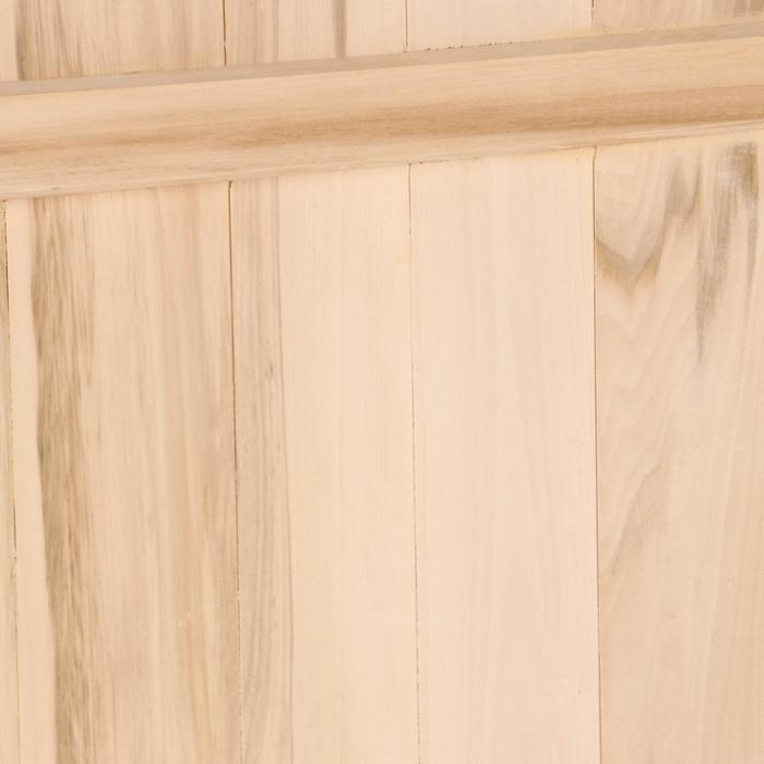 Дверной блок для бани, 170×70см, из липы, на клиньях, массив, Дверной блок для бани, 170×70см, из липы, на клиньях, массив, "Добропаровъ"