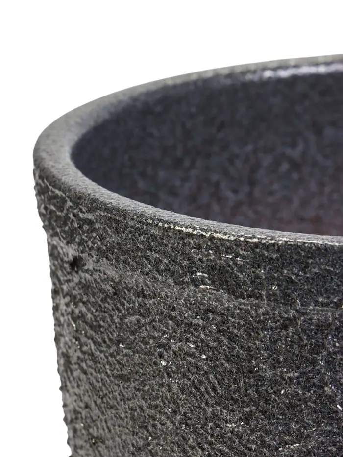 Горшок цветочный с поддоном 2,4 л, керамика "Шагрень" (М)