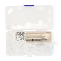 Набор инструментов для ремонта очков отвертка, пинцет, винты, носоупоры 70 шт.