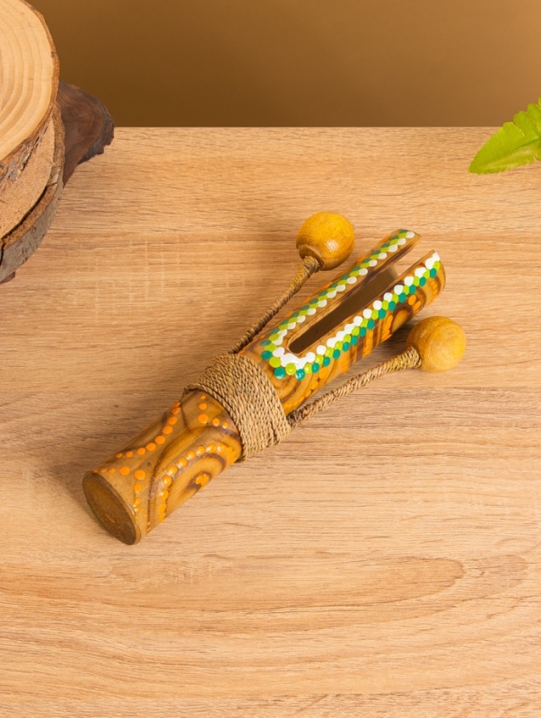 Сувенирный музыкальный инструмент "Тек тек" бамбук, 20х10х4 см