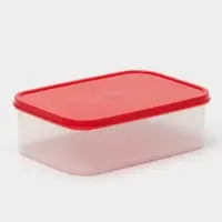 Контейнер пищевой Доляна, 1,2 л, цвет красный