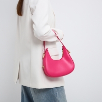 Сумка женская на молнии, цвет розовый