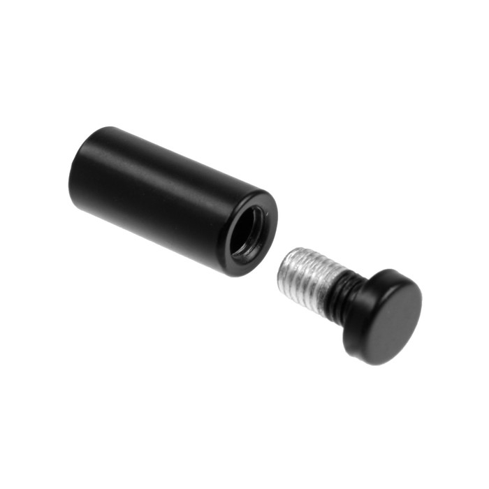 Дистанционный держатель для табличек, 16х40 мм, цвет черный,набор 6 шт. Дистанционный держатель для табличек, 16х40 мм, цвет черный,набор 6 шт.