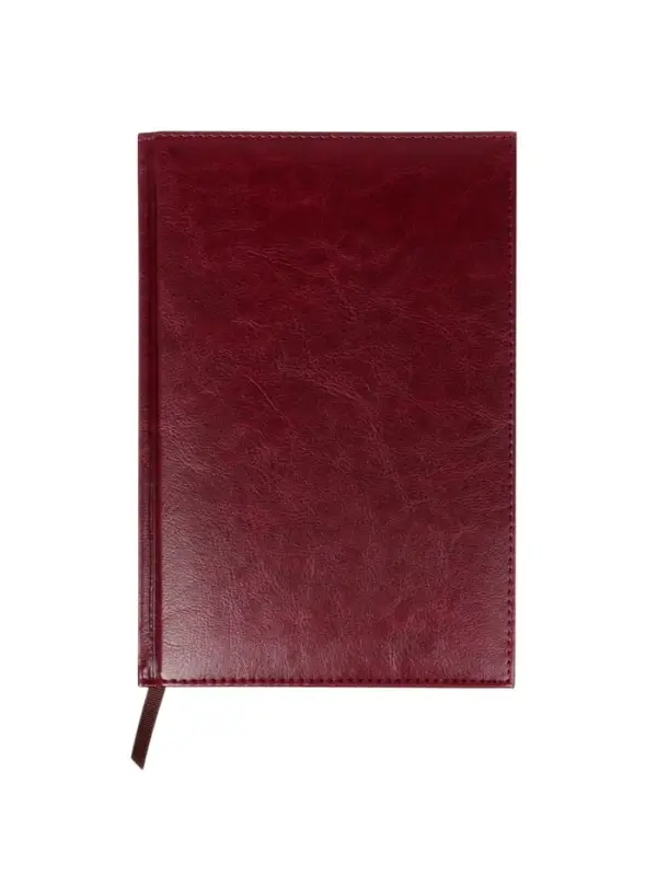 Ежедневник недатир А5 160л Небраска бордо