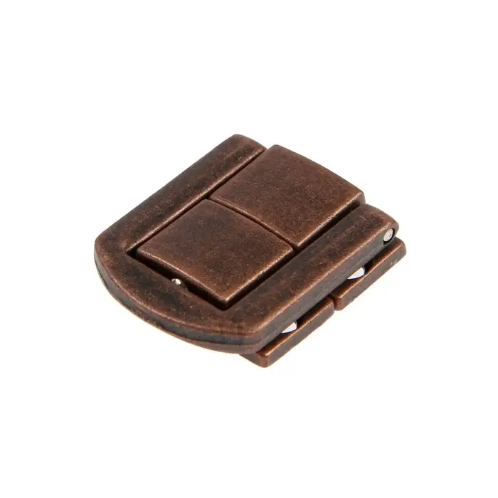 Замок-защелка на ящик ZM01, 2.5&times;2 см, цвет медь