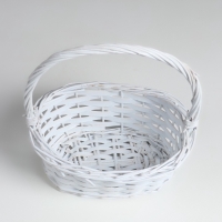 Набор корзин овальные 3 шт   L: 27х20 см, Н 11 см, Н с ручкой 29 см, дно 20х14 см.M: 23х16х10Hх25HH