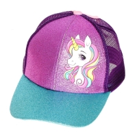 Кепка детская для девочки с сеткой &laquo;Единорожка&raquo;, р-р 52-54