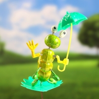 Штекер "Гусеница с зонтиком", 13х16см, длина 60см