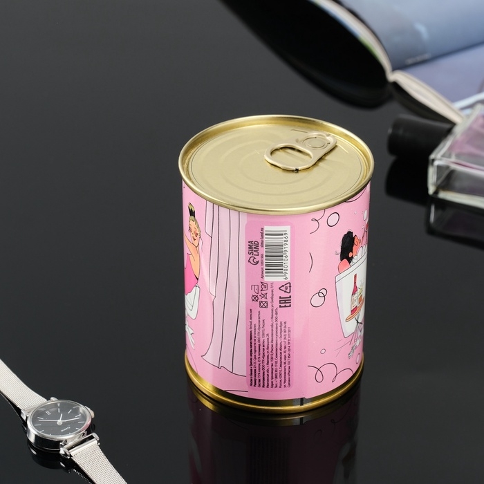 Подарочные носки в банке &laquo;Мотаю нервы качественно&raquo;, (внутри носки женские, цвет белый)